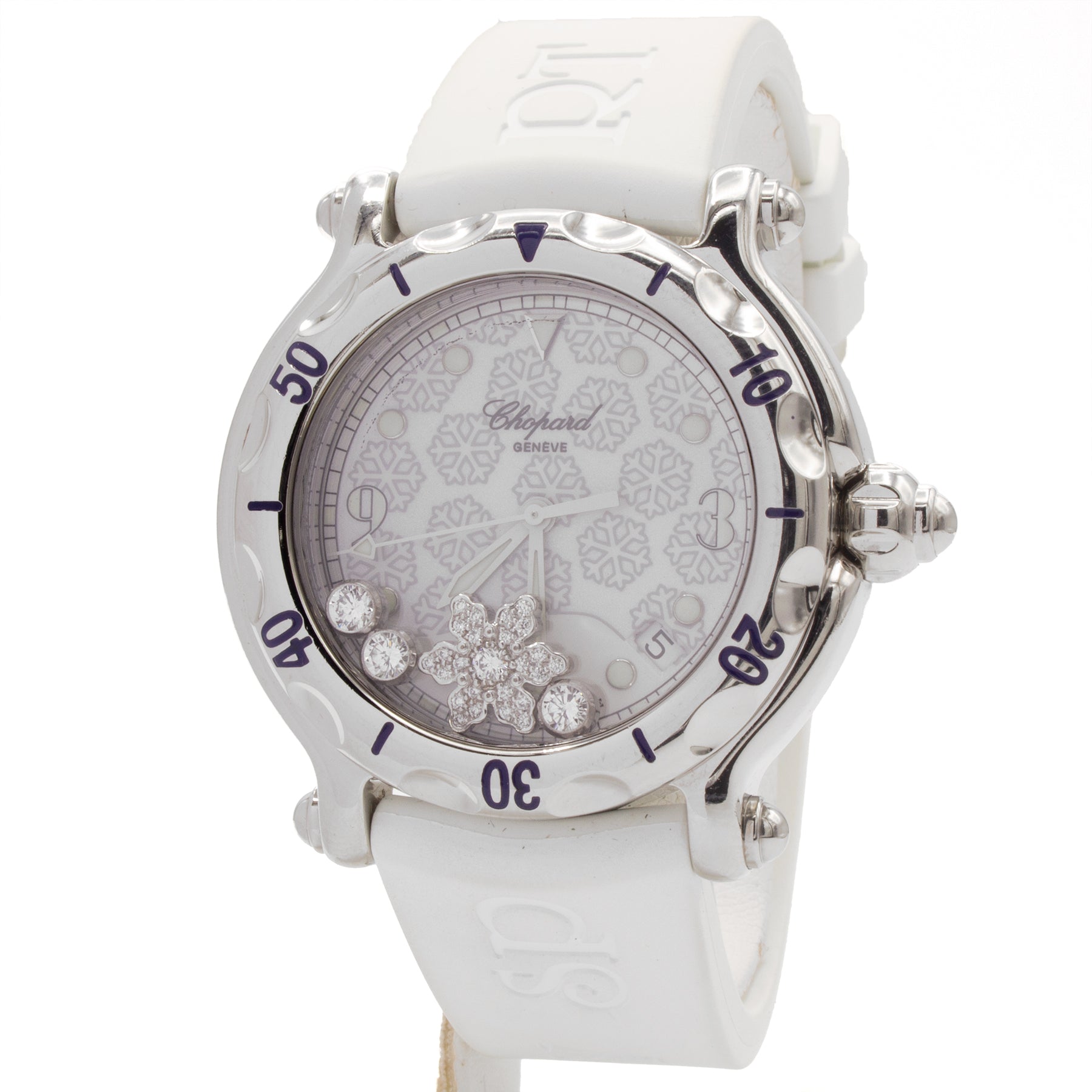 Chopard Happy Sport Snowflake watch Luxe Em