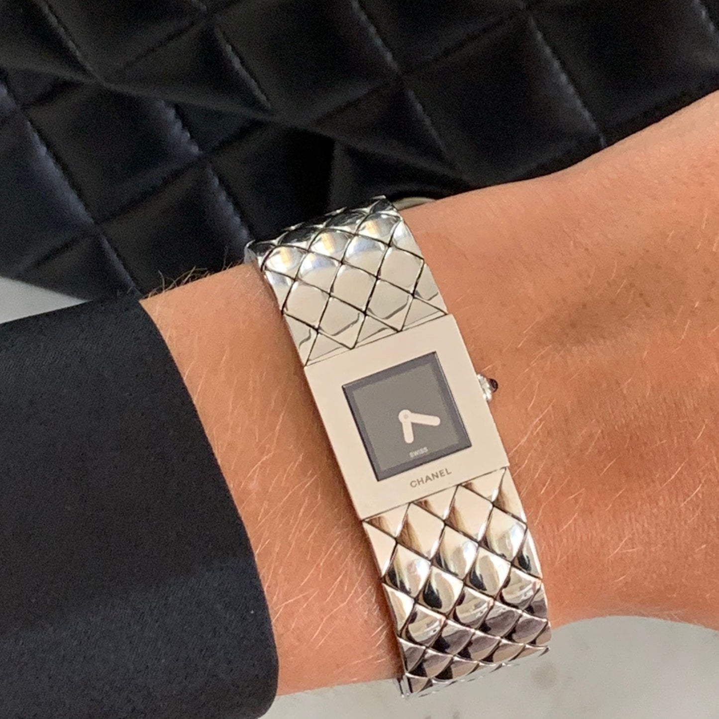 Chanel Matelassée steel watch