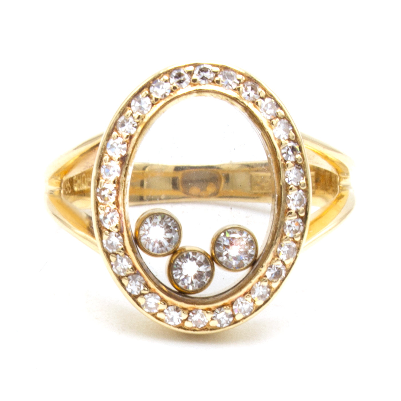 Chopard Happy Diamonds Oval ring Luxe Em