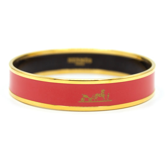 Hermès Calèche bracelet red