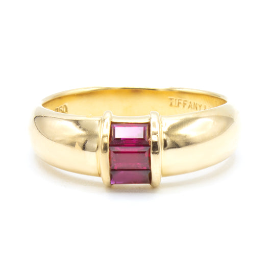 Tiffany & Co rubies ring SIZE 53