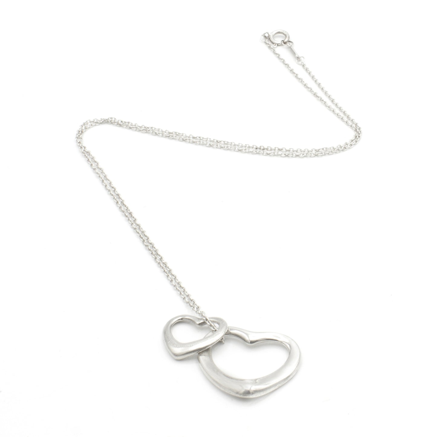 Tiffany & Co Open double Heart necklace