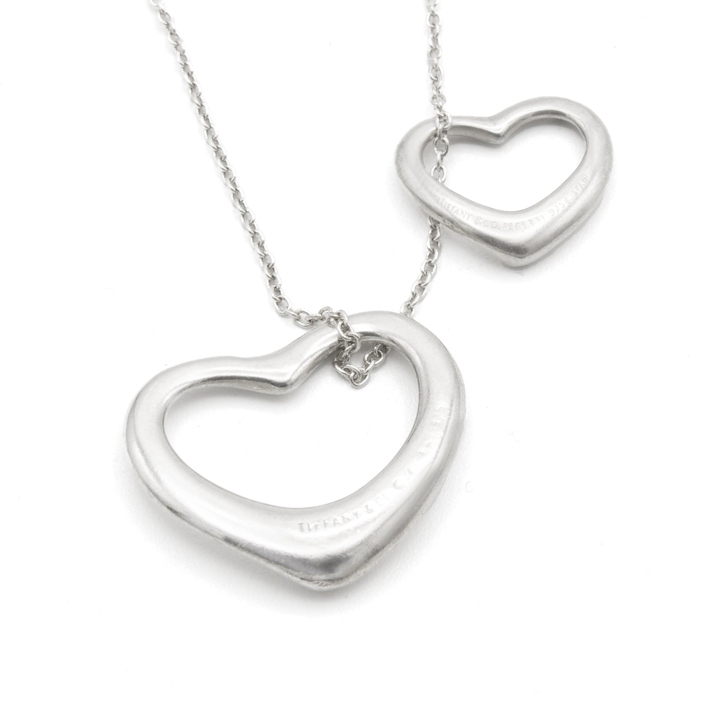 Tiffany & Co Open double Heart necklace