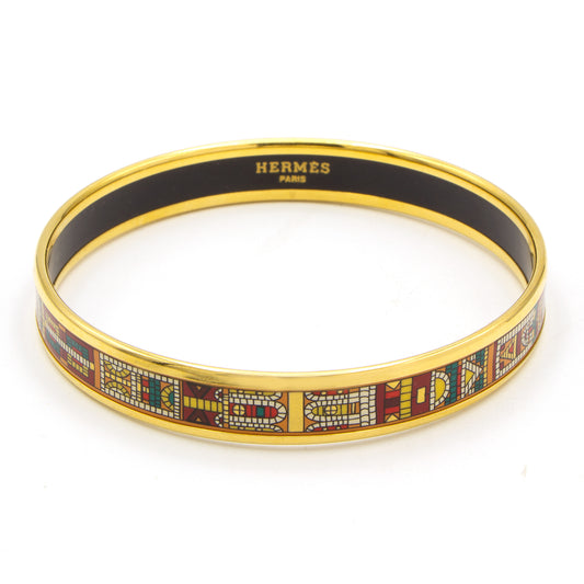 Hermès enamel bracelet mosaïque