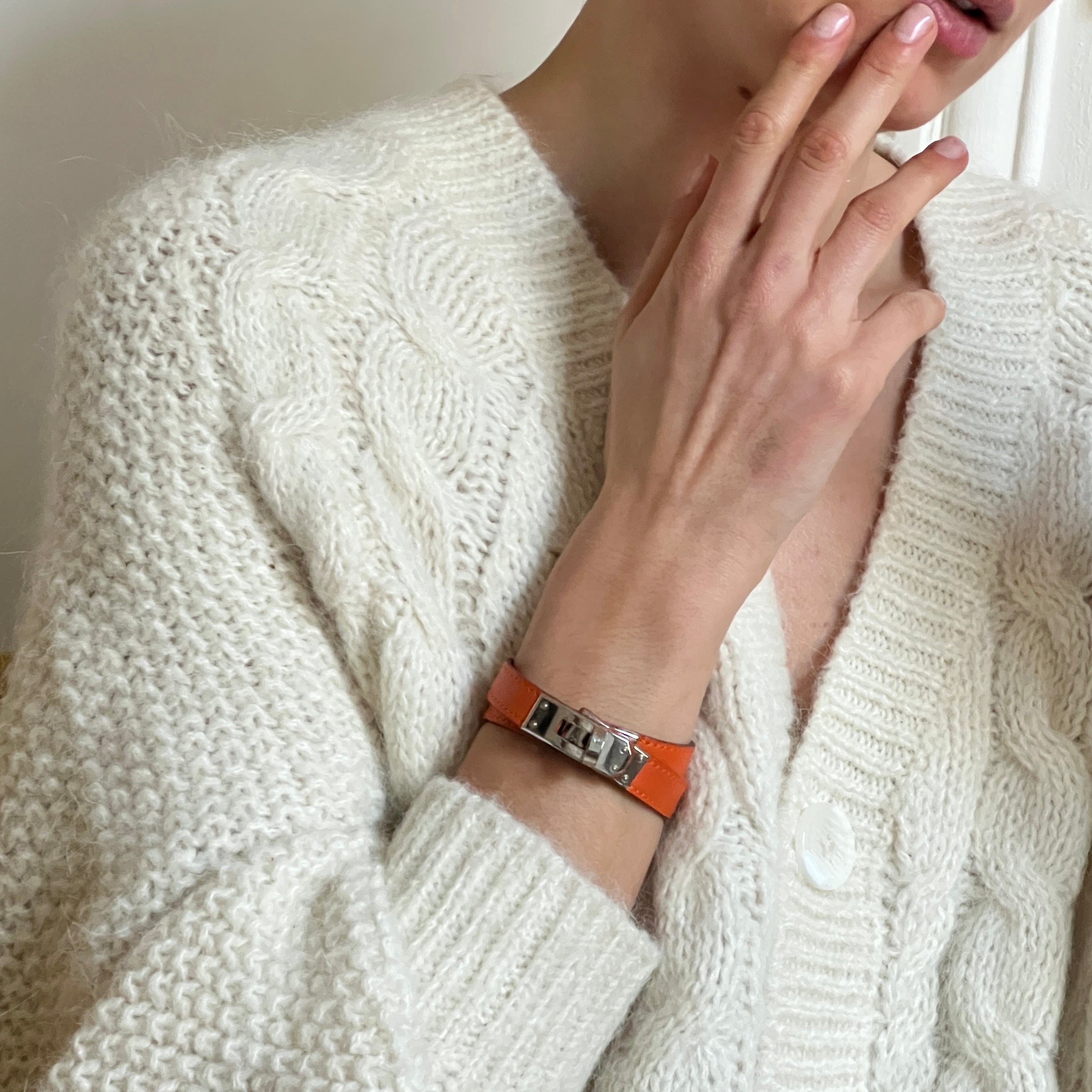 Hermes double deals wrap bracelet